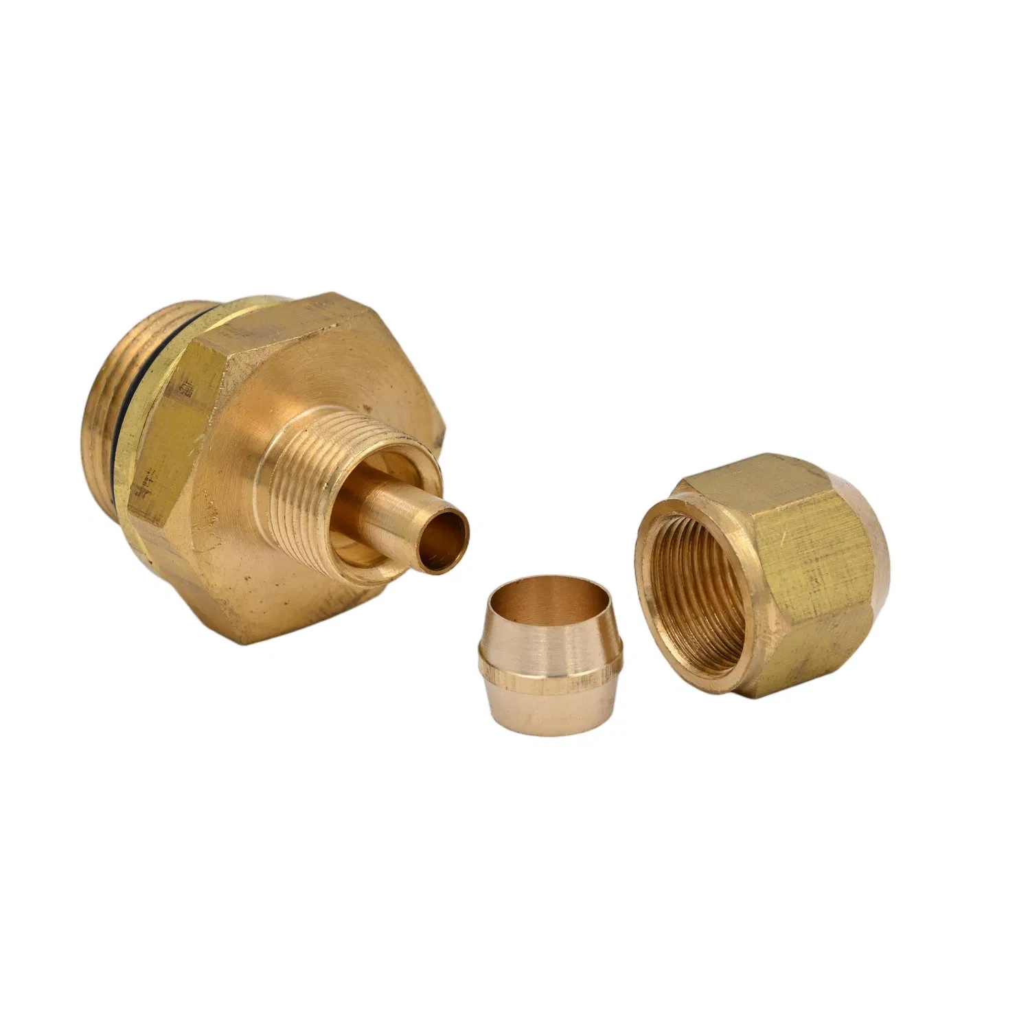 Metal Joint 3/8-M22 Metric Threads Nylon Pipe Air Suspension Fitting