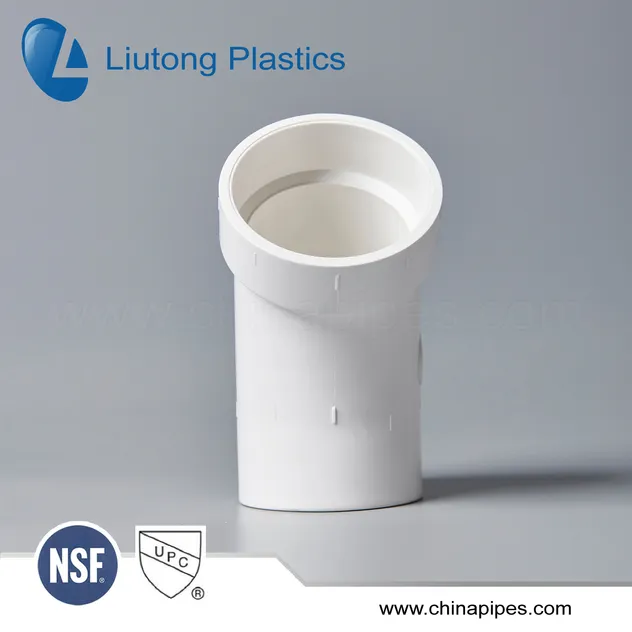 ASTM-D-2665 Standard Dwv PVC/UPVC Pipe & Fittings (tee, elbow, 45elbow, cross, 90deg long elbow, m/f elbow etc.)