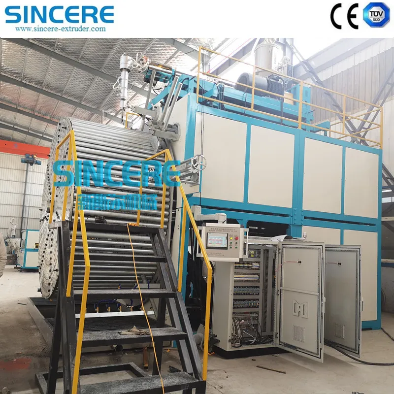 Plastic HDPE PE Mpp PPR Pert Double Solid Hollow Wall Spiral Winding Tanks Corrugated Pipe Gas Water Supply Sewerage Pipe Making Machine Extruder Extrusion Line