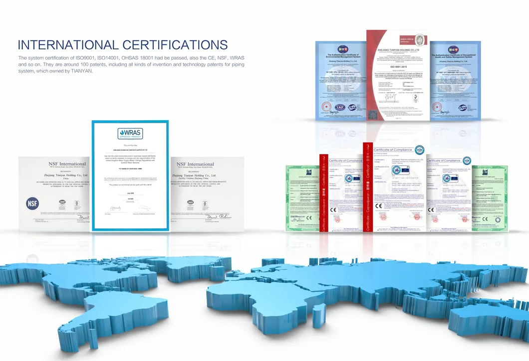 High Quality Pph /PVC/CPVC Thread Pipe &amp; Fittings Pipe