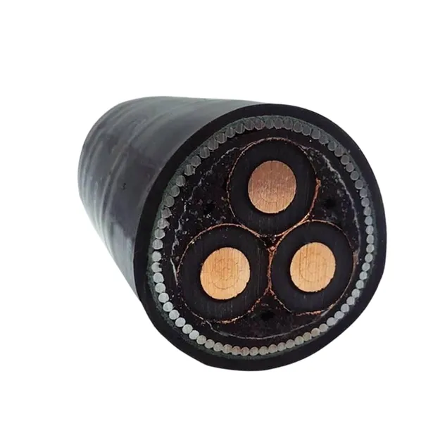 600V 95mm² 4-Core 4X6 AWG + 2X8AWG Copper Core XLPE Inner Sheath Armored PVC Sheath Mc Interlock Power Cable