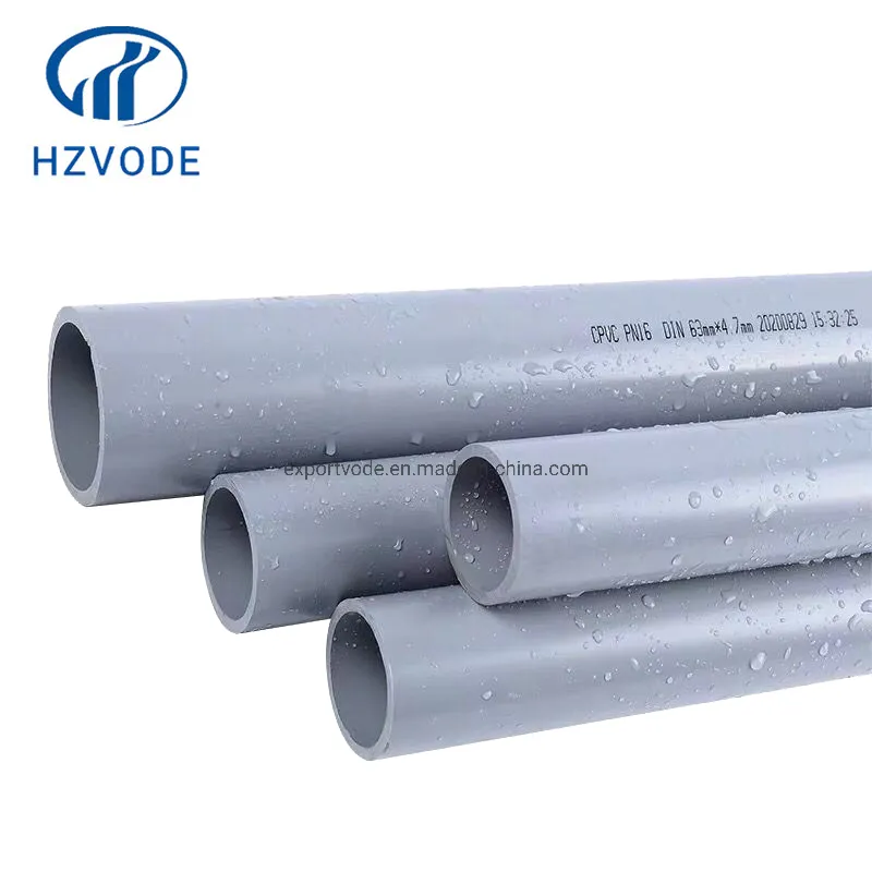 High-Strength, Corrosion-Resistant CPVC Light Gray Pipe for Water and Industrial Supply