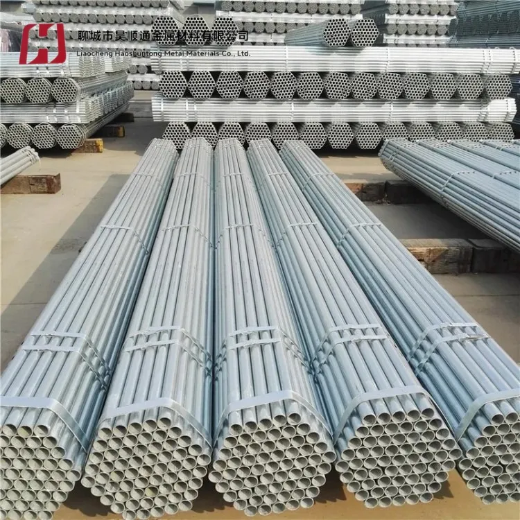 Hot-Dipped Galvanized Steel Pipe ASTM A53 Gr. B Sch40 6m Length for Oil Drill Pipelines Bending/Cutt