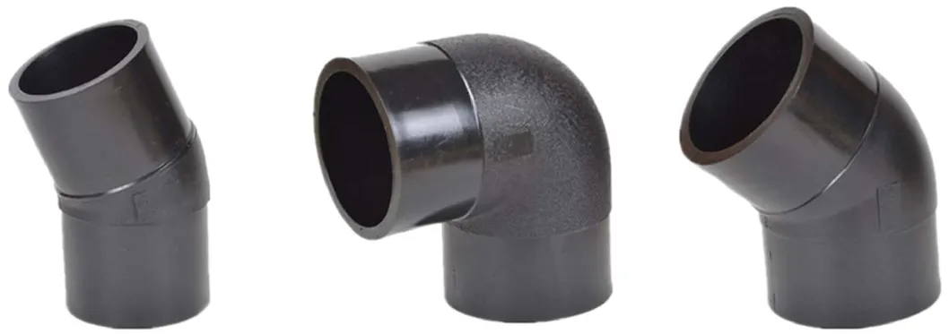 High Quality DIN Standard SDR13.6 SDR17 Plastic PE Pipe End Fitting HDPE Butt Fusion Pipe Fitting HDPE Pipe Fitting for Water Supply