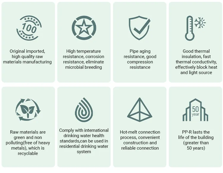 Menred PPR Frost Green Dual Activated Ball Valve Pipe Fitting