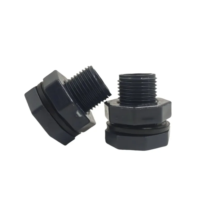 Sturdy PVC Plastic Threaded Connection Tank Fittings for Water Supply System