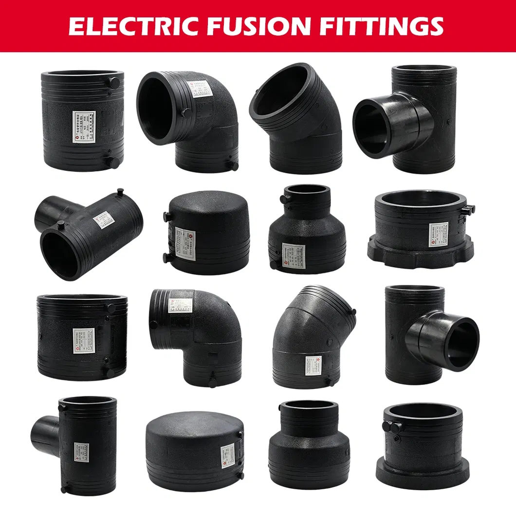 Jiuyang OEM Elbow Tee Coupling Reducing PE Pipe Fitting HDPE Original Electrofusion Fitting