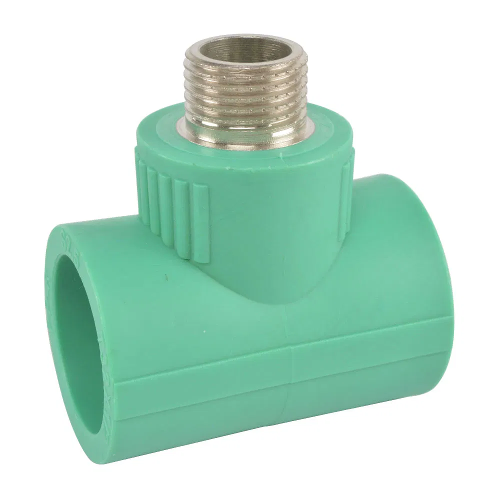 Bsp Thread PPR Pipe Connection Male Tee Plastic Pipe PPR Fittings