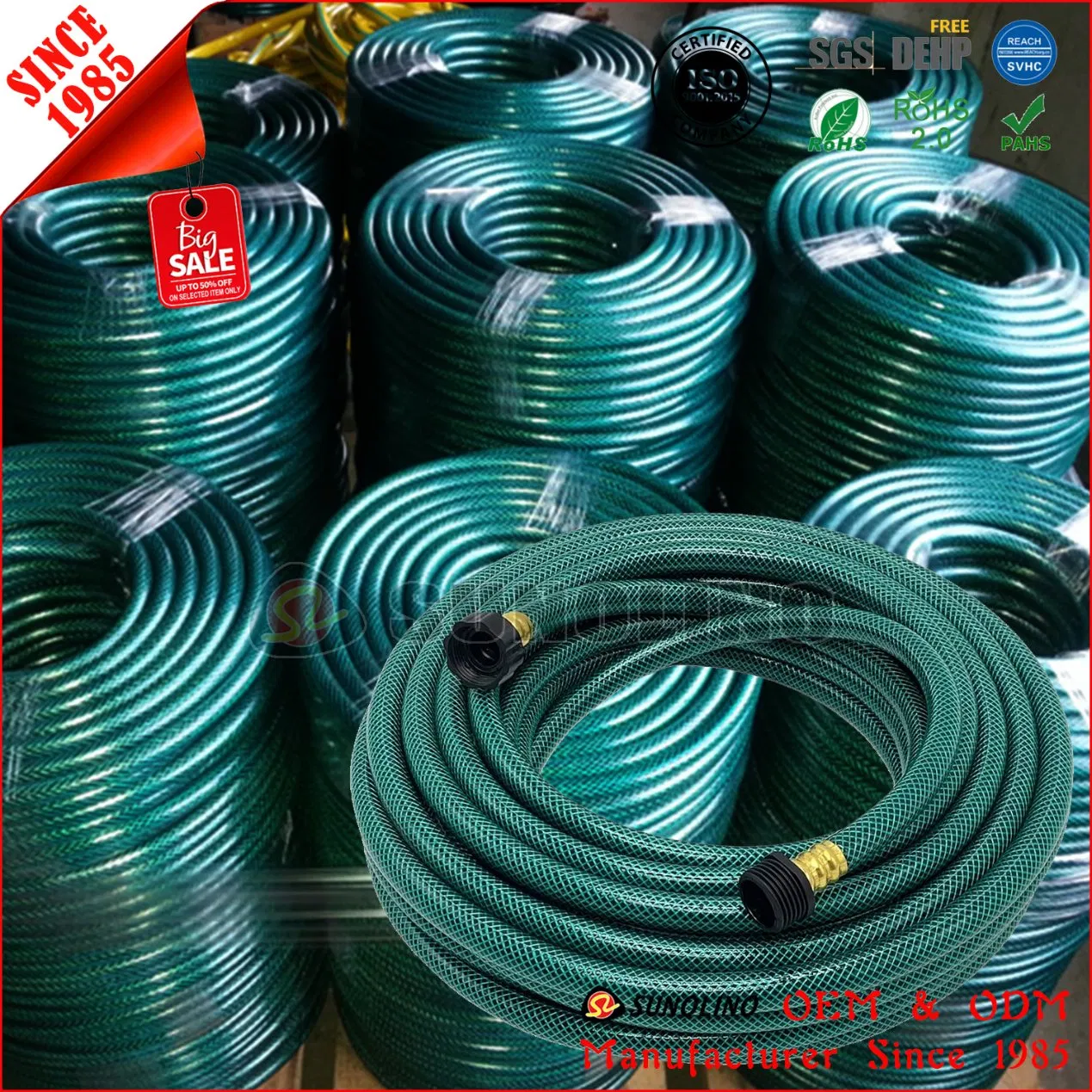 PVC Flexible Stretch Vacuum Garden Cleaning Water Pipe of Nylon Braided