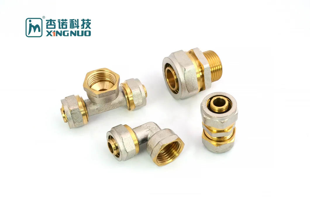 Xn Brass/ Stainless Steel Full Size Custom Thread Pipe Accessory Two Way Brass Plumbing Quick Connect Fitting 90 Degree Elbow Union 1/2 Inch~1" Brass Fitting