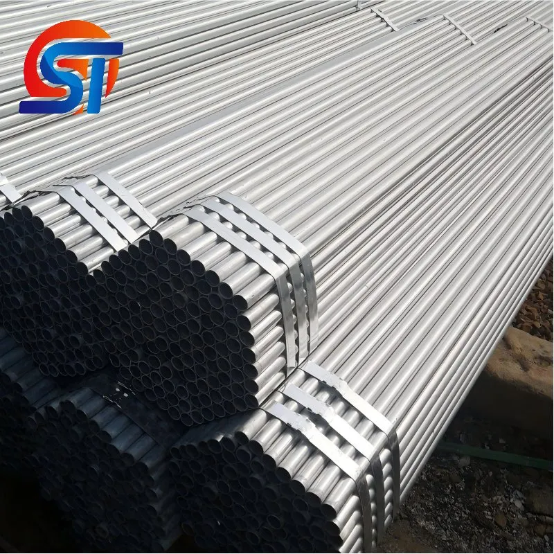 High Quality Pre-Galvanized Round Steel Pipe Hot-DIP Galvanized for Construction Offers Cutting and 
