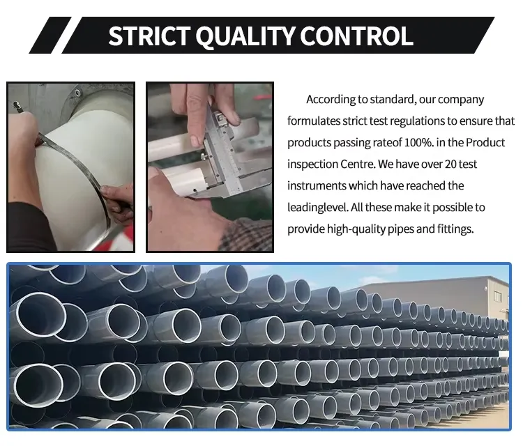 Drain Pipe ASTM PVC Plastic Pipe PVC/PE/HDPE/PPR/ Water Pipe Flexible Pipe UPVC Tube for Wastewater and Irrigation System UPVC Water Pipe