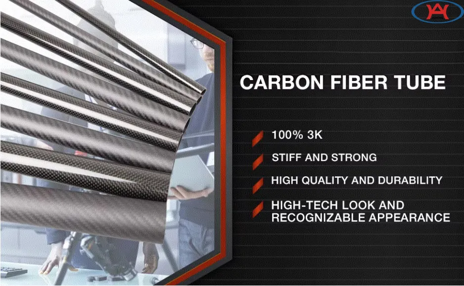 Light Weight High Strength Custom 3K Twill Weave Carbon Fiber Round Tube