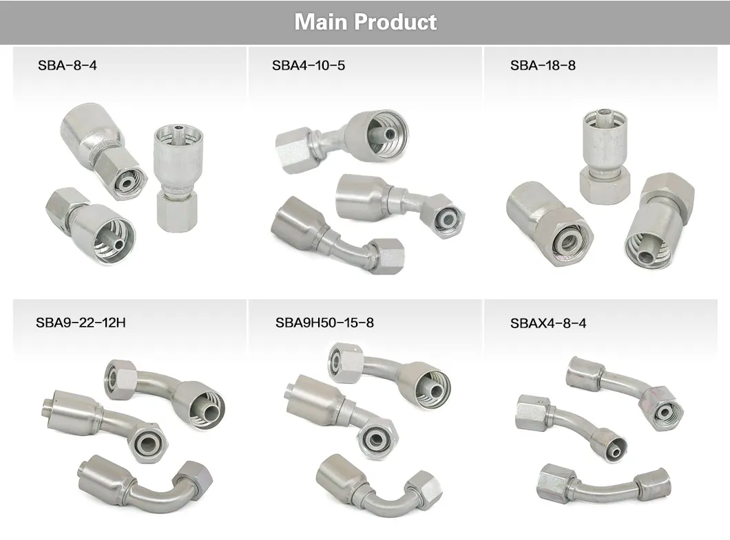 Carbon Steel Stainless Fitting Integrated Jic Pipe Adapter Tube End Joint Parker Hydraulic Hose Nipple Fittings