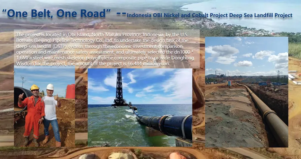 Wear-Resistant Materials Lining Steel Skeleton Composite HDPE Pipe Tailings and Waste Fines Pipeline