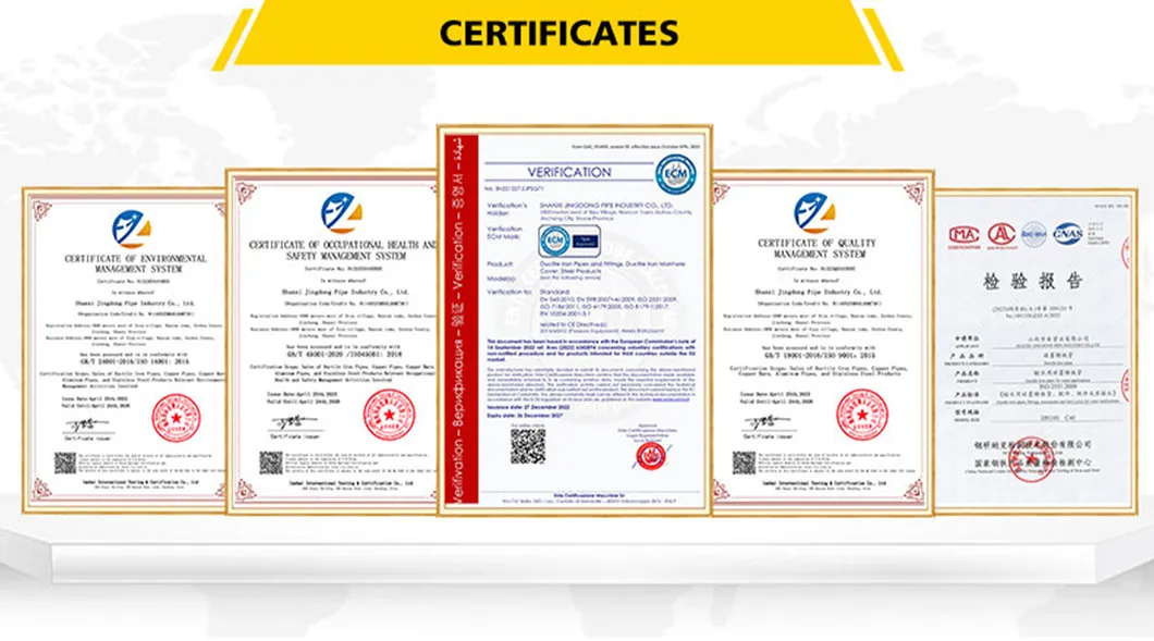 Various Sizes of Ductile Iron Pipes Are Available for Your Different Project Demands