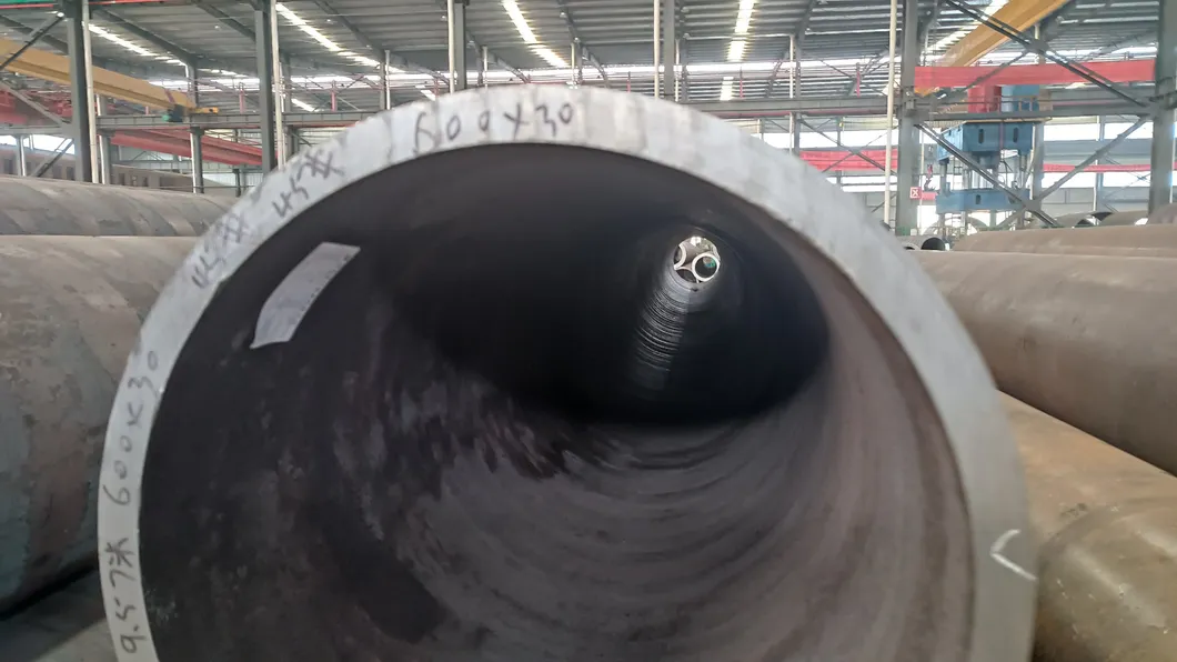 Spiral Pipe High Strength Power Plant Pipeline Large Diameter Spiral Welded Steel Pipe