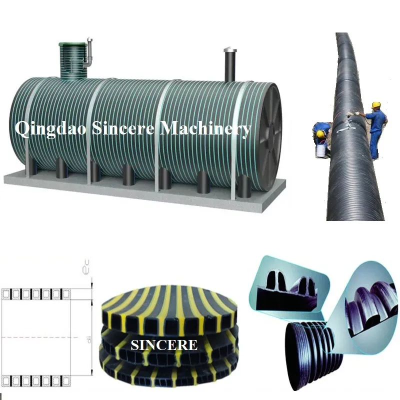 HDPE Hollowness Wall Culvert Pipe Extrusion Lines (DN200-1200, DN 800-2400)