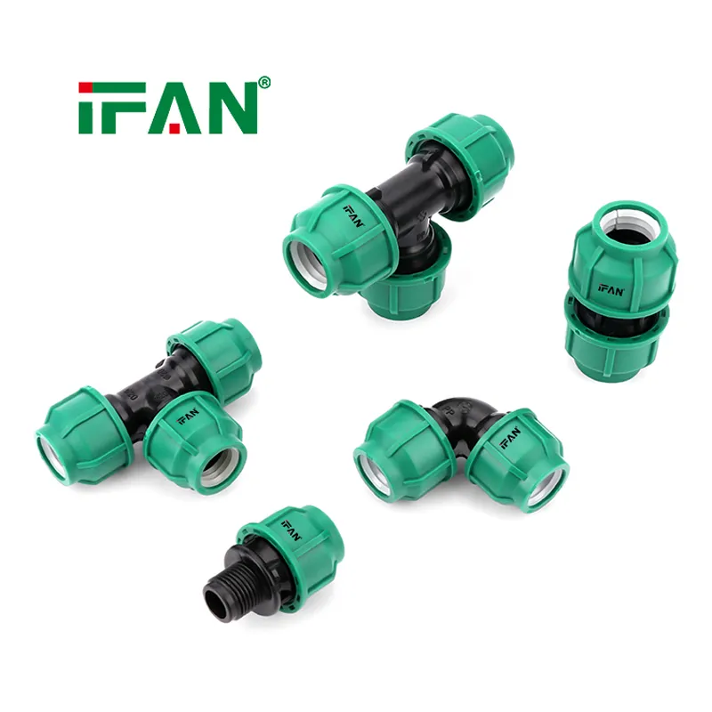 Ifan Water Supply Irrigation PE Compression Fitting HDPE Pipe Fitting Male Threaded Socket HDPE Fitt