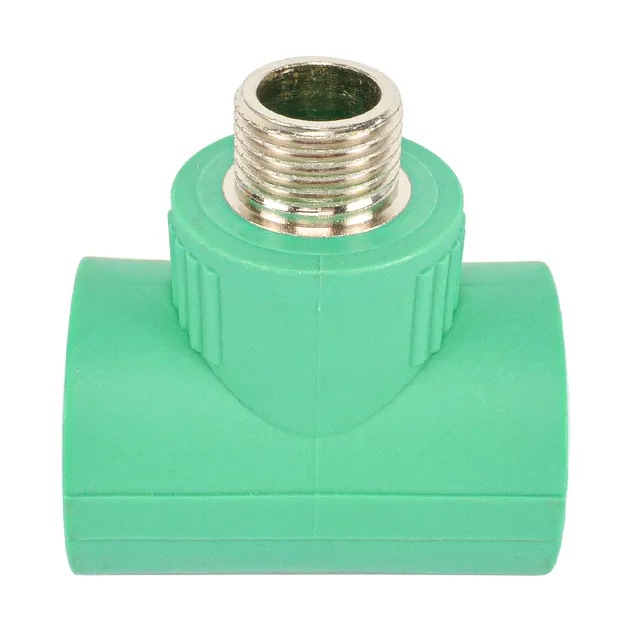 Bsp Thread PPR Pipe Connection Male Tee Plastic Pipe PPR Fittings