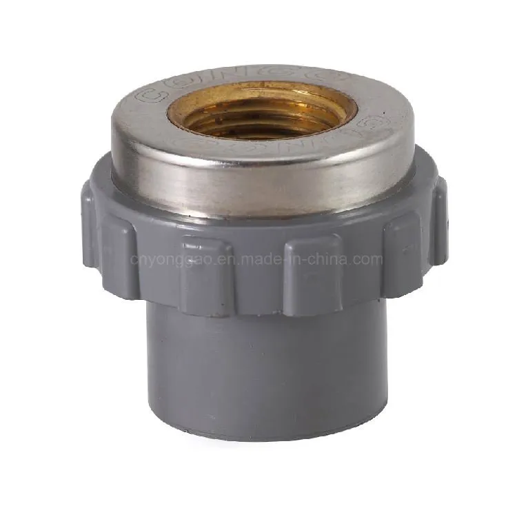 PVC Pipe Fitting Female Adaptor with Brass Schedule 80 with ASTM D2467