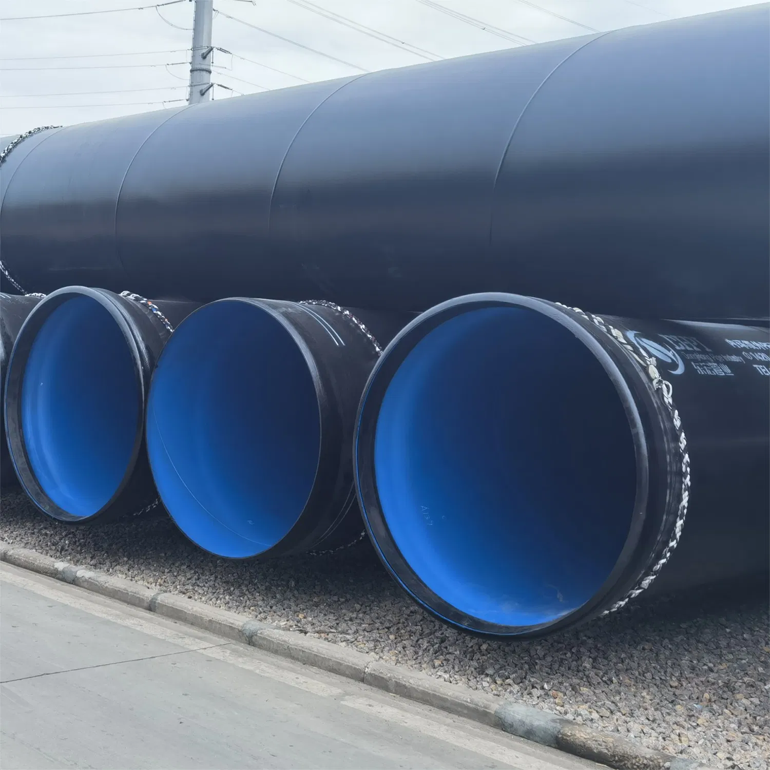 Flexible Socket Connection Steel Pipeline with Outer PE Surface Flexible Socket Connection Steel Pipeline with Outer PE Surface