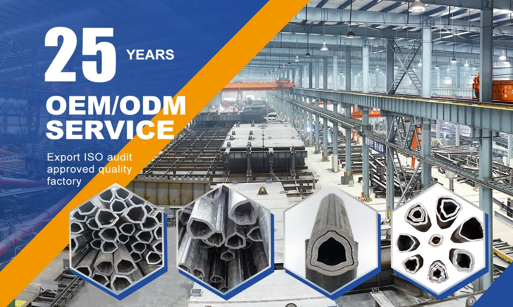 St52 20# 45# Triangular Steel Tube Flower Shaped Seamless Steel Pipe for Pto Drive Shaft