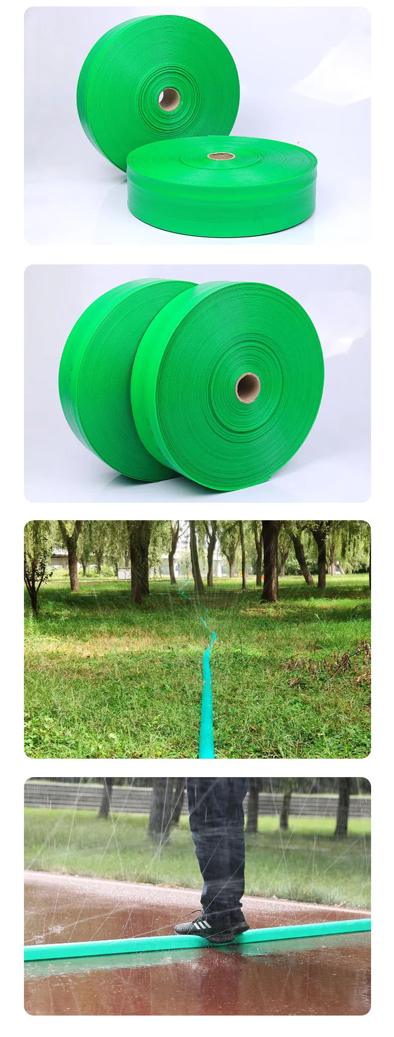 Outdoor Lawn Holes Spraying Water Mist Drip Irrigation System Layflat Hose
