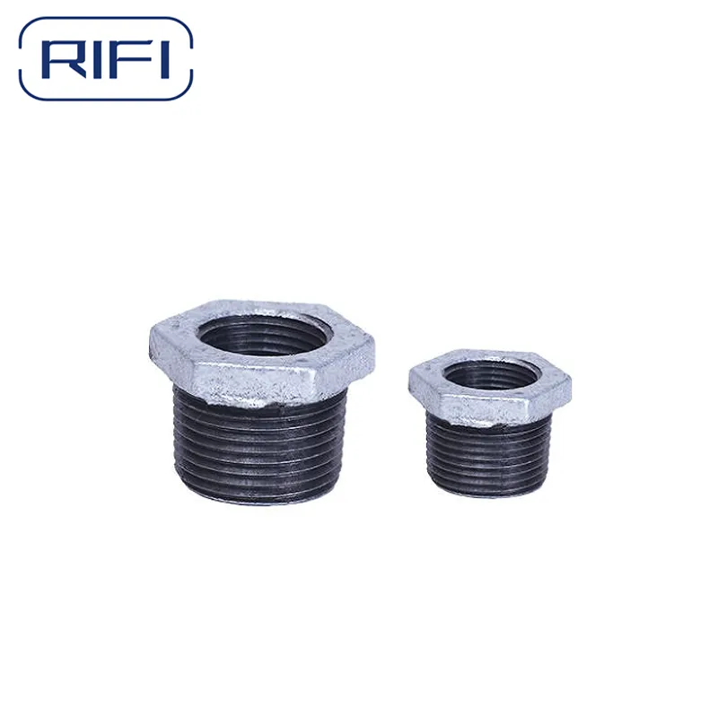 Galvanized Steel Reducing Bushing Steel Rigid Conduit Threaded Reducers Bushed Nipple