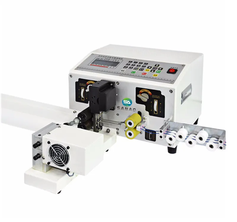 SA-209nx2 0.1-2.5mm2 Automatic Double Wires Stripper Peeling Cutting Twisting Machine