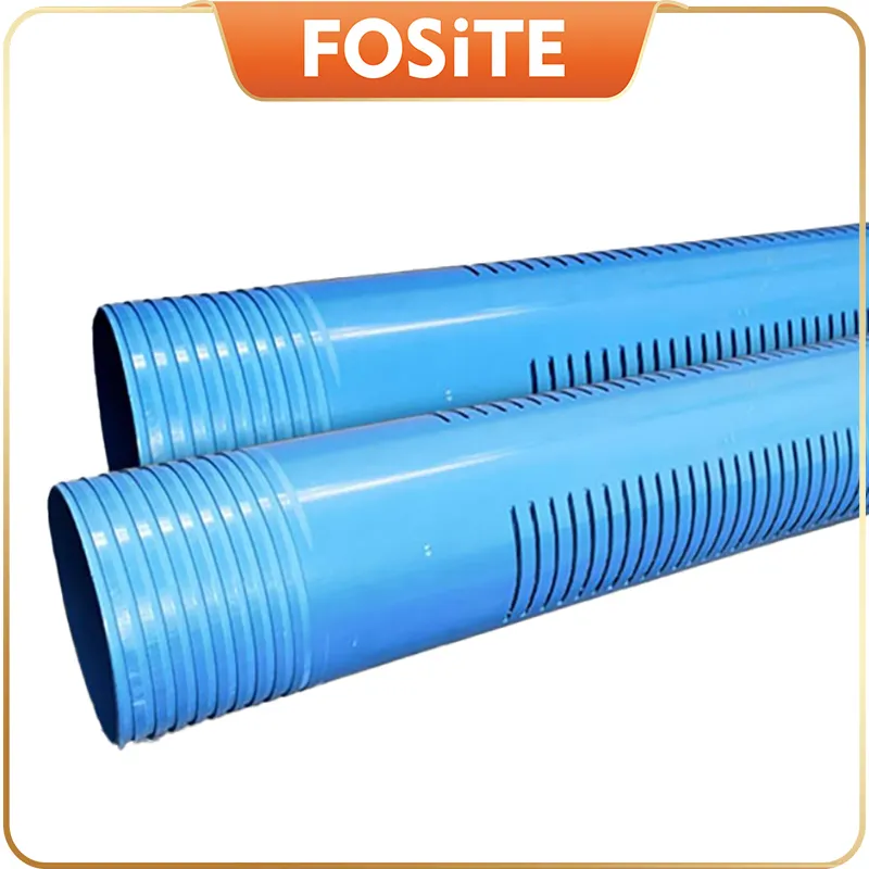 Factory Outlet Slotted PVC Borewell Filter and Screen Pipe PVC Casing Well Pipe