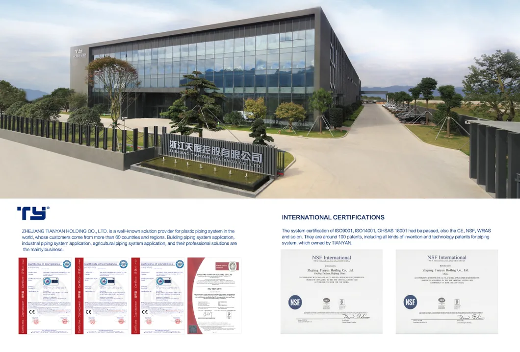 Tianyan Standard GB/T 5836.2 Socket Vent Cowl of PVC-U Plastic Drainage Pipe Fittings with OEM