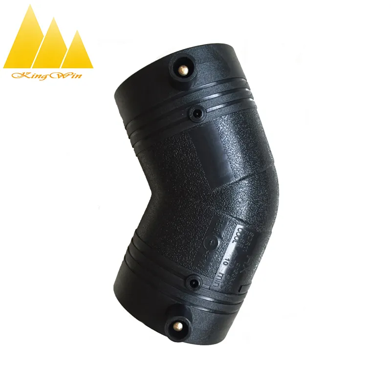 China Factory Sale High Quality Socket Type PE Equal Diameter 45 Degree Elbow HDPE Pipe Fittings