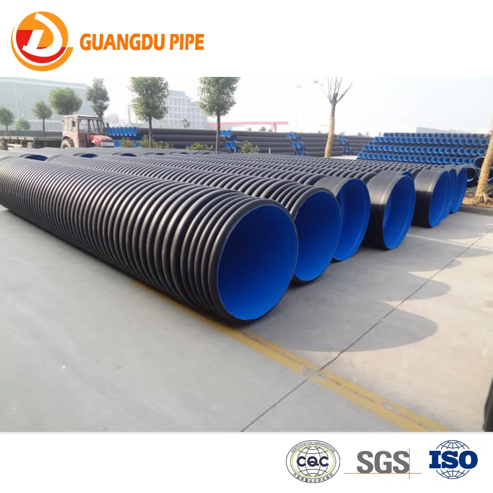 China Top Manufacturer Sn4/Sn8 Plastic Culvert Pipe HDPE Double Wall Corrugated (DWC) Sewage Spiral China Top Manufacturer Sn4/Sn8 Plastic Culvert Pipe HDPE Double Wall Corrugated (DWC) Sewage Spiral