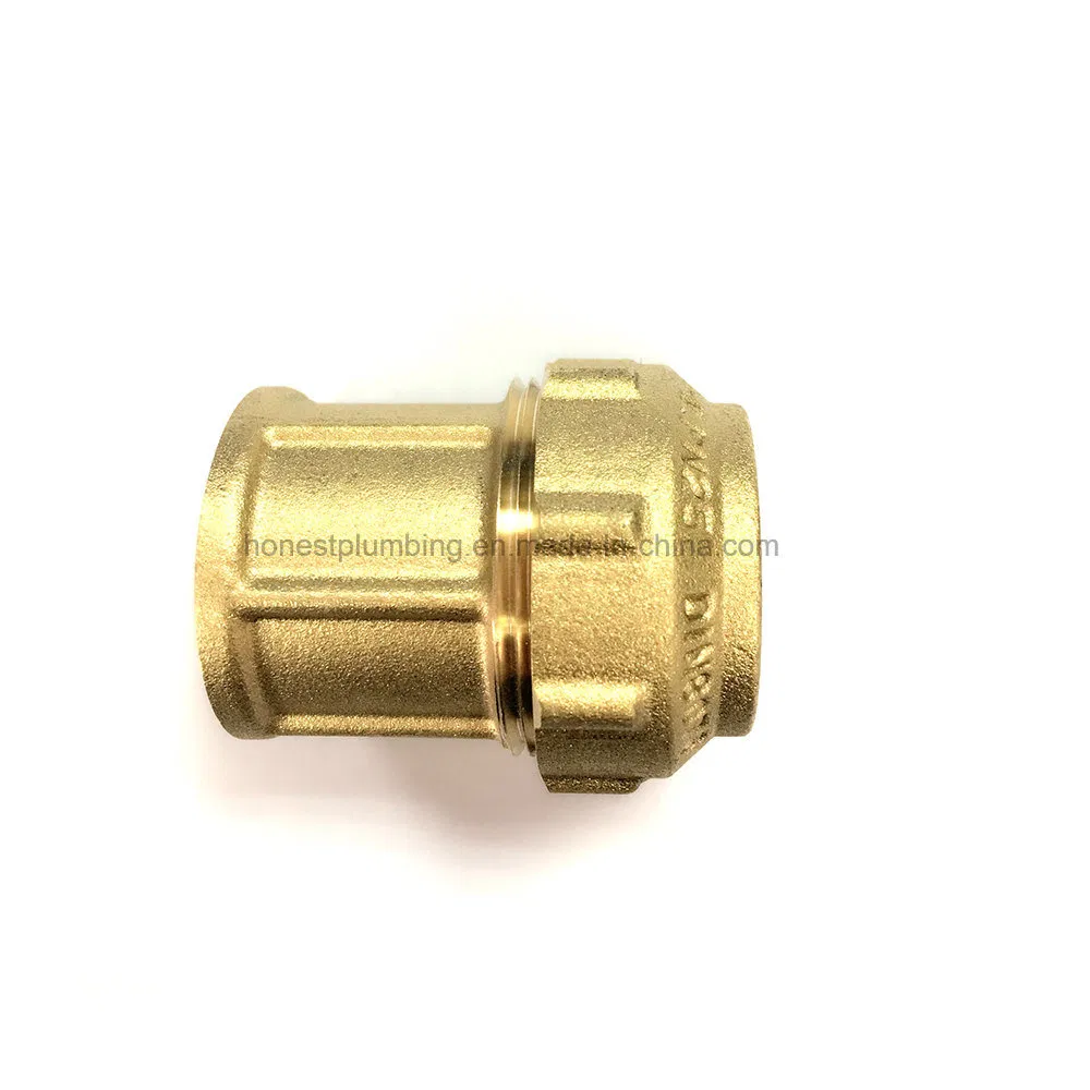 Brass PE- PPR Compression Female Thread Straight Fitting