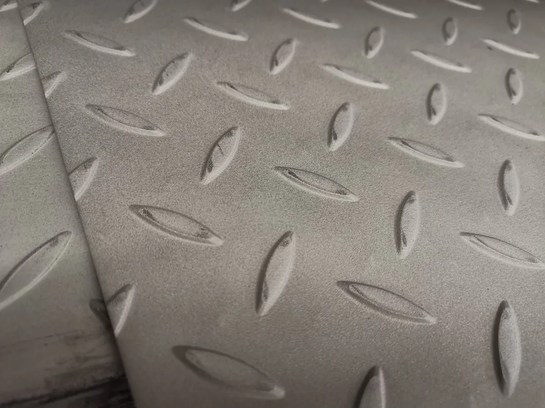 Press Stamping 304 Patterned Textured Stainless Checkered Plate 1219 1250 1500mm