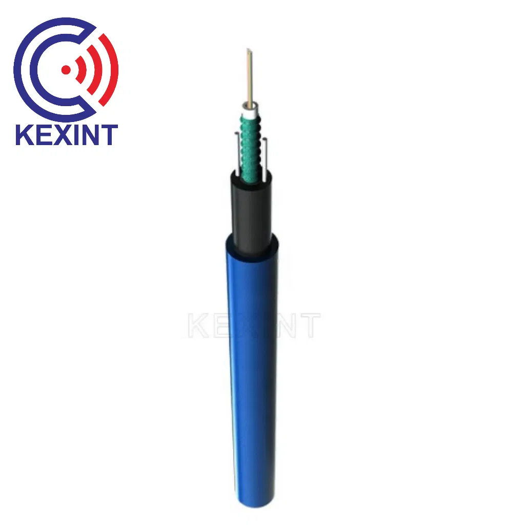 Kexint Flame-Retardant Center Bundle Tube Type Mining Outdoor Mgxtwv Fiber Optical Cable