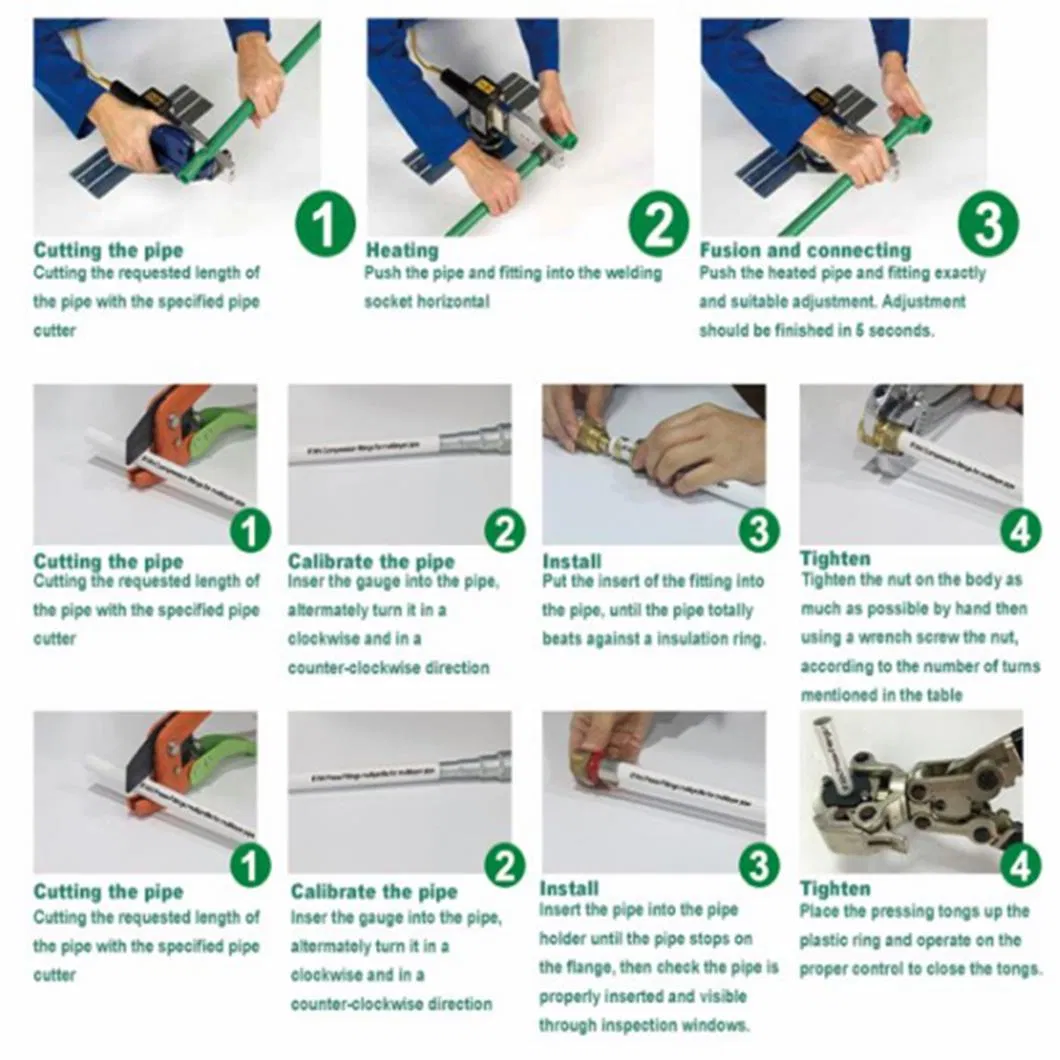 Factory Wholesale Custom Size Drainage and Water Supply High Quality Chinese Manufacturers Plastic PPR Tube Pipe