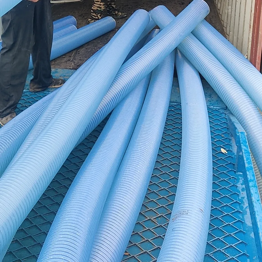 4 5 6 8 Inch PVC Corrugated Pipe Wear Resistant and Sun Resistant Water Pump Suction Pipe
