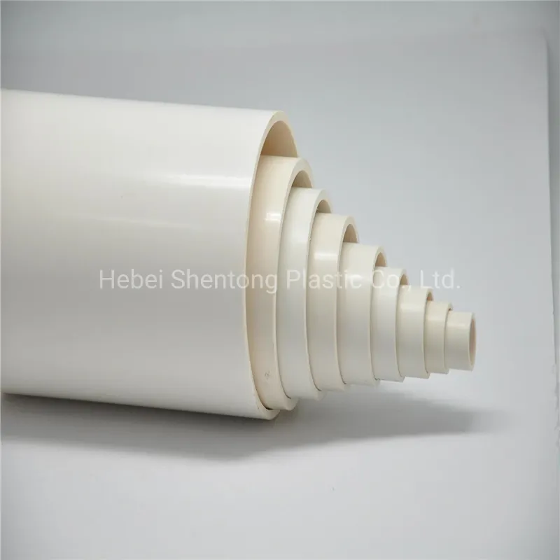 Water Supply 20-250mm PVC Pipe Underground Drainage Plastic Pipe