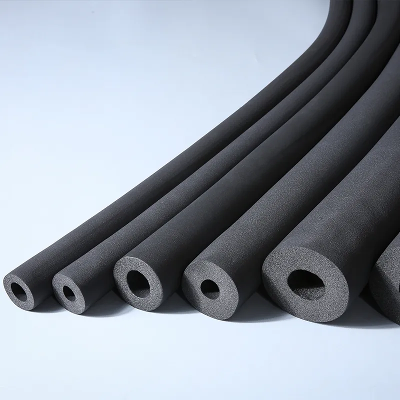Hot Selling Foamed NBR PVC Rubber Foam Insulation Pipe Thermal Insulation Foam Pipes for Air Conditi