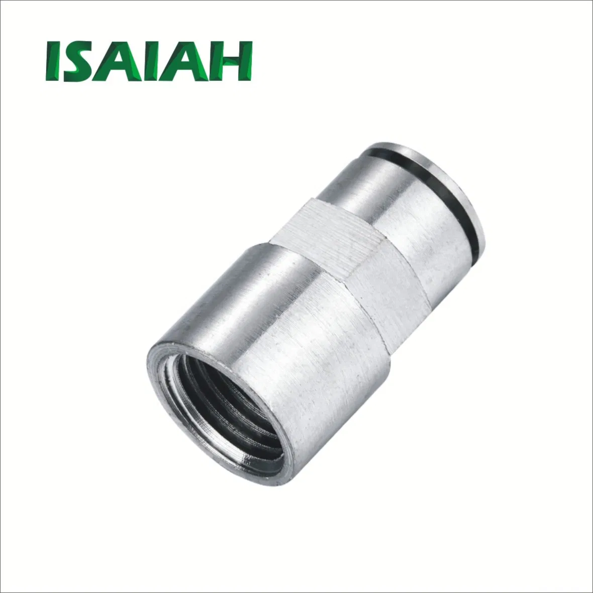 High Quality Connector Nt-Series G-Thread Go-Straight Push-in Brass Air Fitting with Spring