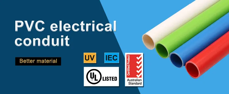 Flame Retardant UPVC Conduit for Electrical Cable Wiring System