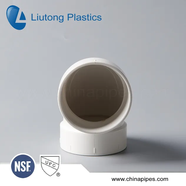 ASTM-D-2665 Standard Dwv PVC/UPVC Pipe & Fittings (tee, elbow, 45elbow, cross, 90deg long elbow, m/f elbow etc.)