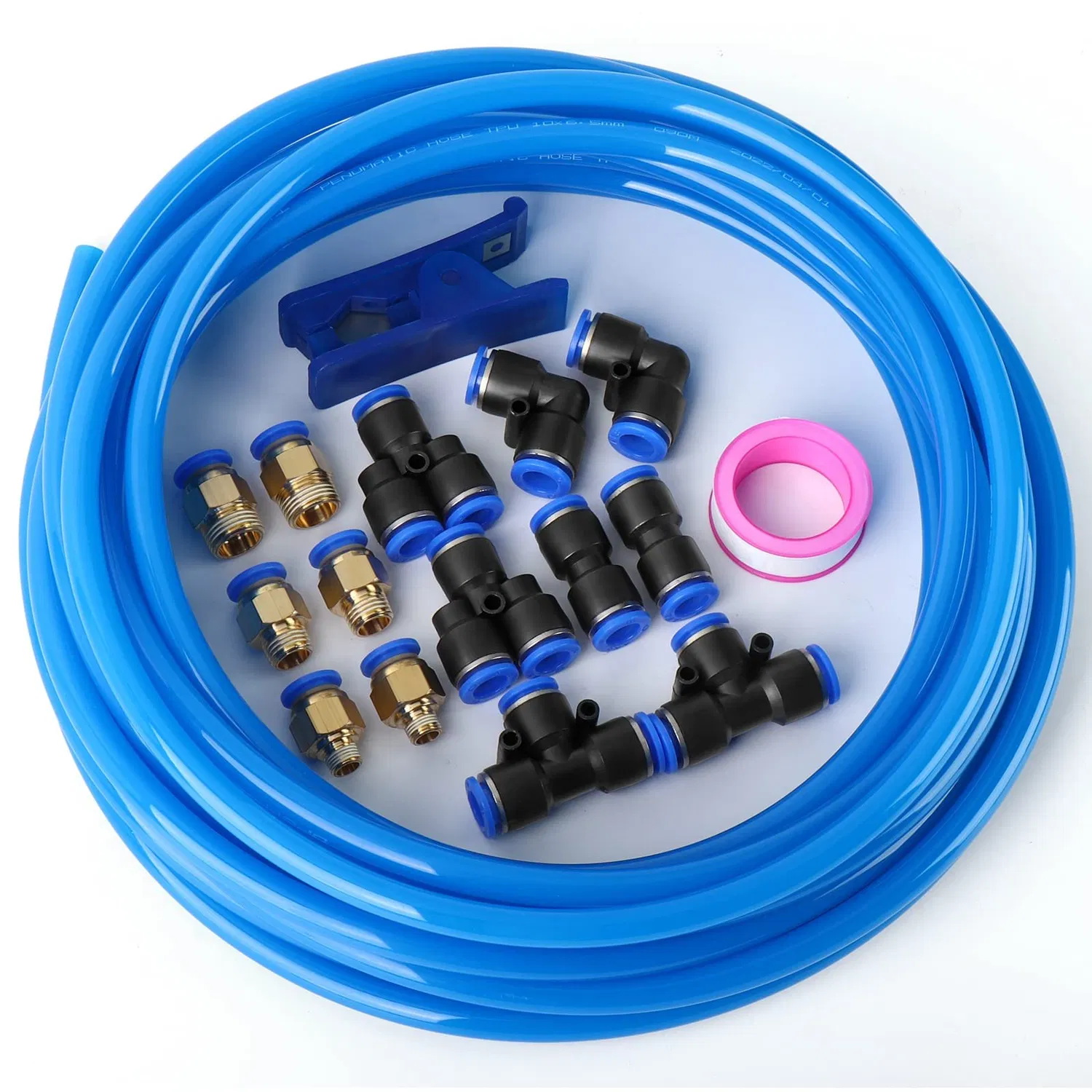 PU PE PTFE Braided Pneumatic Hose 6mm 8mm 10mm High Pressure Tubing for CNC Tools and Industrial Air