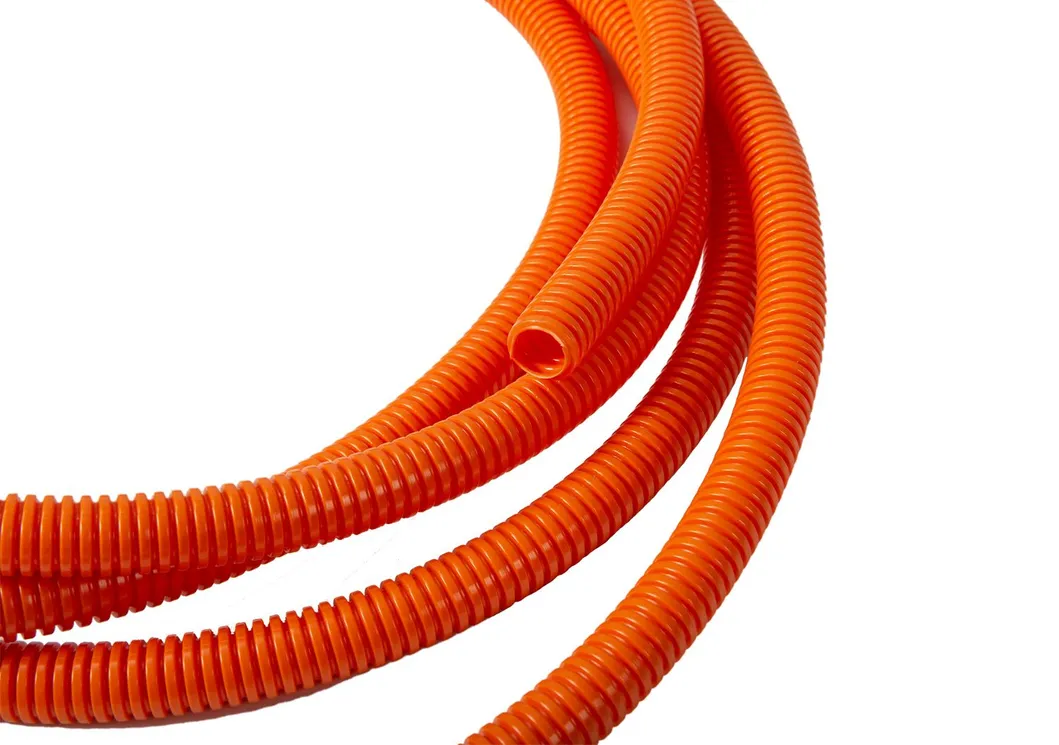 Plastic Corrugated Tubing Flexible Plastic Conduit Bellow Nylon Hose for Cooling Systems
