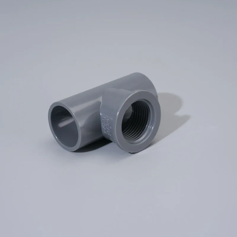 OEM UPVC / PVC Plastic Pipe Tee Fittings with Socket and Female Thread for Plumbing Systems