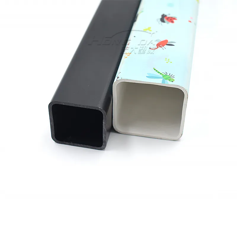 Customized Environmental Protection Flame Retardant PVC; ABS; PP; PE Plastic Extruded Square Pipe