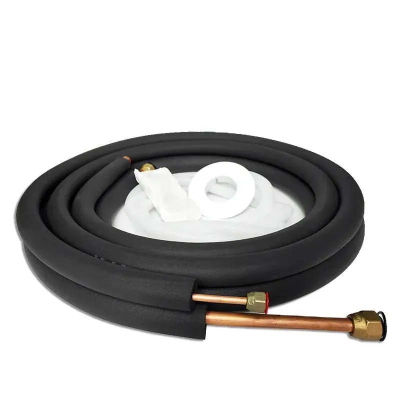 Customized 15m 3/8" Insulated Without Insulation Air Conditioner Copper Pipe