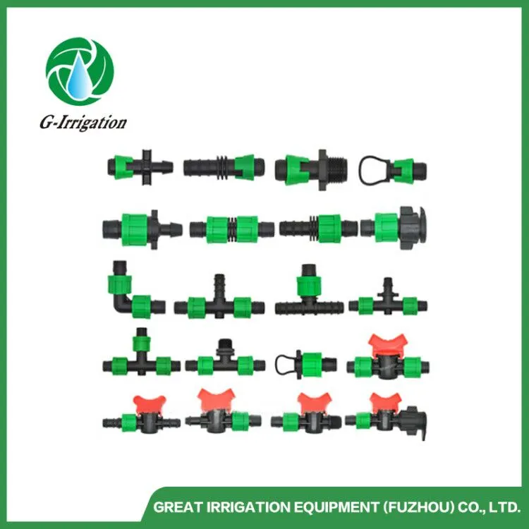 Drip Fittings Irrigation System Pipe Fitting for Tape Fitting Connectors Valve